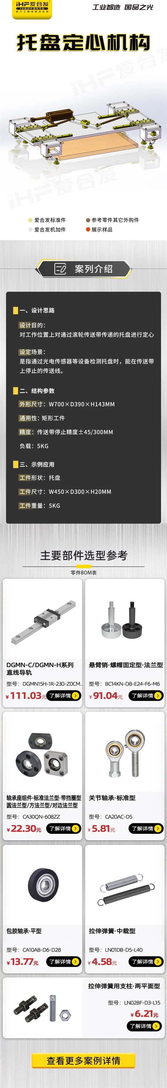 愛合發(fā)：案例介紹，托盤定心機構(gòu)！